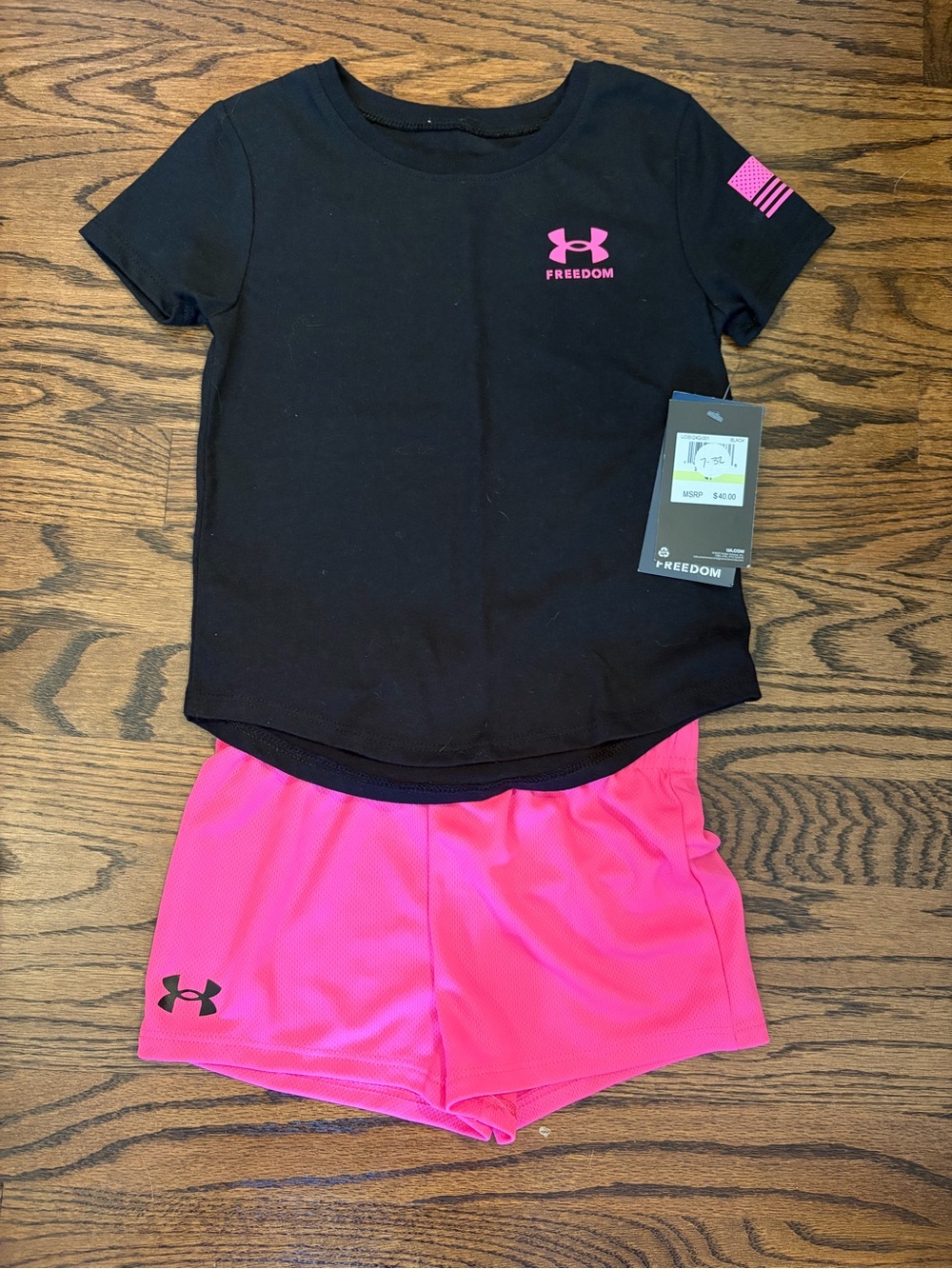 Under Armour Black Girls' Active Two-Piece Set